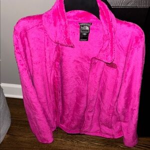 The North Face Women's Vibrant Pink Teddy Jacket size L